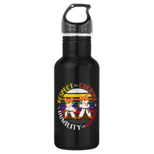 Karate Values Respect Courage Humility Honor 532 Ml Water Bottle
