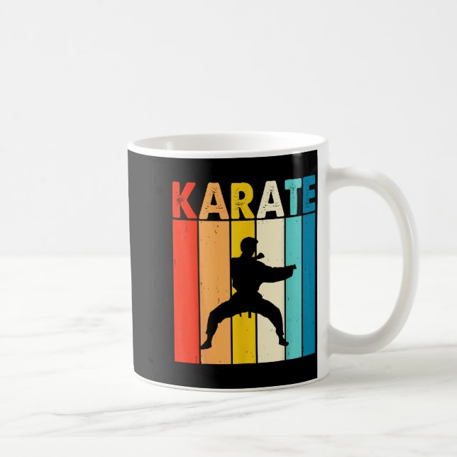 Karate Vintage Coffee Mug (Right)