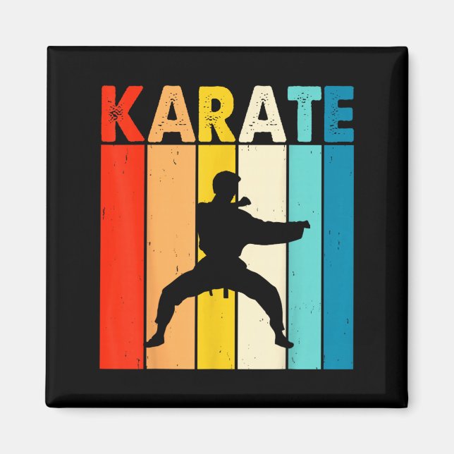 Karate Vintage Magnet (Front)