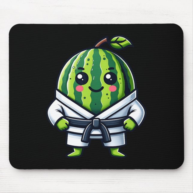 Karate Watermelon Champion  Mouse Pad (Front)