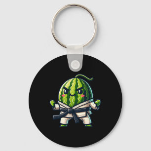 Karate Watermelon Master Cute Fighter Keychain