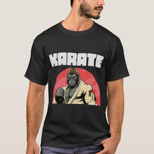 Karateka Karate Gorilla T-Shirt (Front)