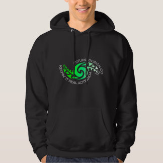 Karearea Hoodie or Tee - Green on Black