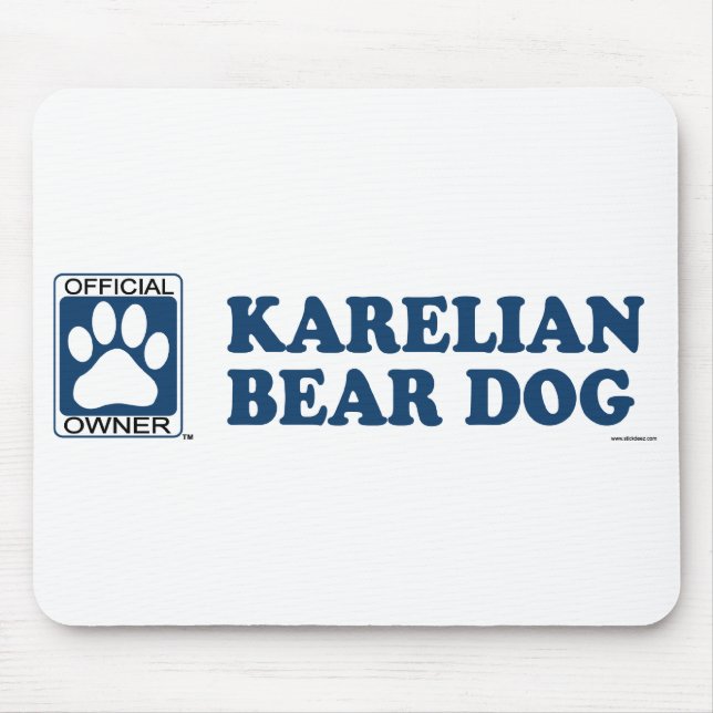 Karelian Bear Dog Blue Mouse Pad (Front)