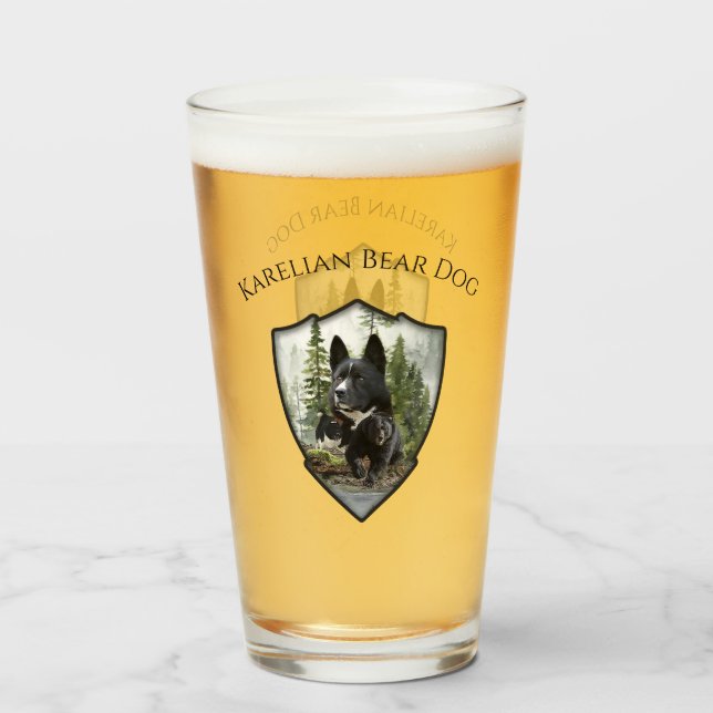 Karelian Bear Dog     Glass (Front Filled)