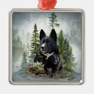Karelian Bear Dog     Metal Ornament