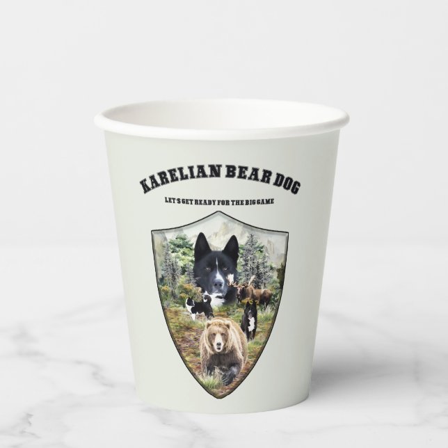 Karelian Bear Dog     Paper Cups (Front)