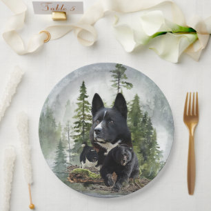 Karelian Bear Dog      Paper Plate