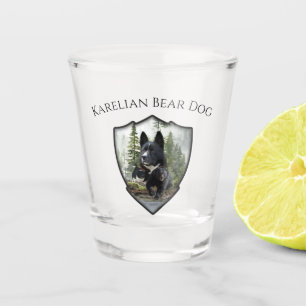 Karelian Bear Dog Shot Glass