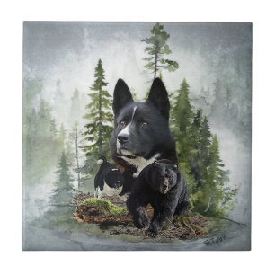 Karelian Bear Dog    Tile