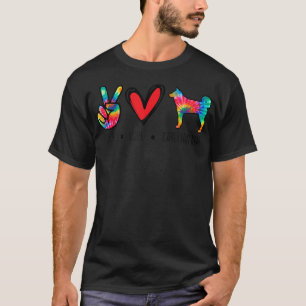 Karelian Bear Mom Dad Tie Dye Dog Paw Lover T-Shirt