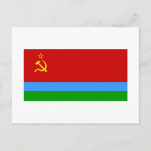 Karelo-Finnish SSR Flag Postcard