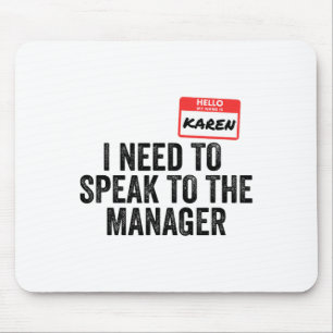 Karen Halloween Costume Funny Couples Matching Laz Mouse Pad