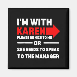 Karen Halloween Costume Funny Need to Speak to The Magnet