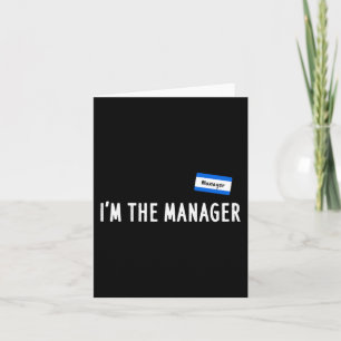 Karen Halloween Costume - I'm The Manager Matching Card