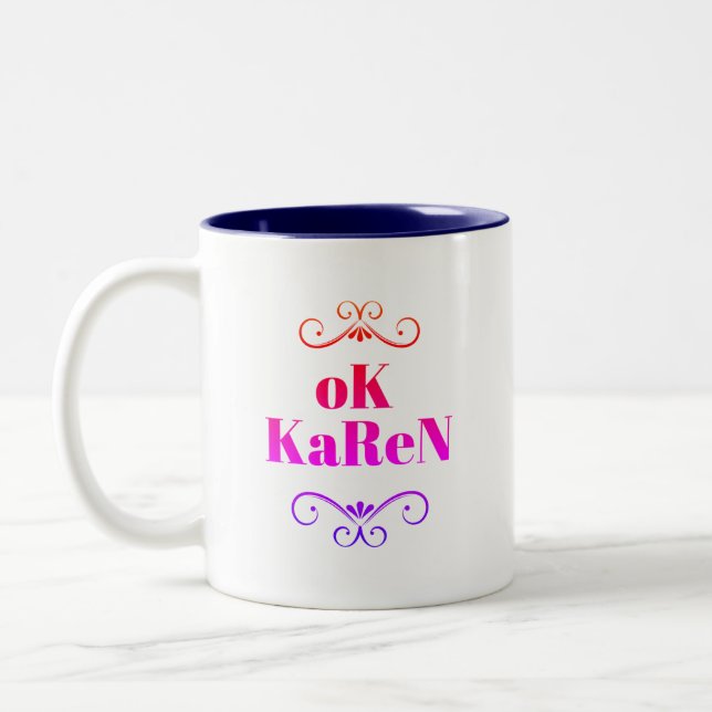Karen Two-Tone Coffee Mug (Left)