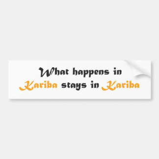 Kariba Bumper Sticker