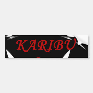 KARIBU bienvenue Autocollant pare-chocs de voiture