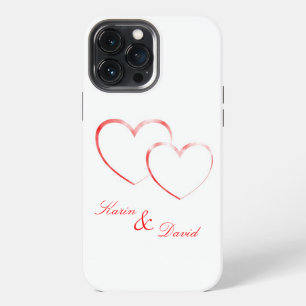 Karin & David - Two Hearts in Love - customize it- iPhone 13 Pro Max Case
