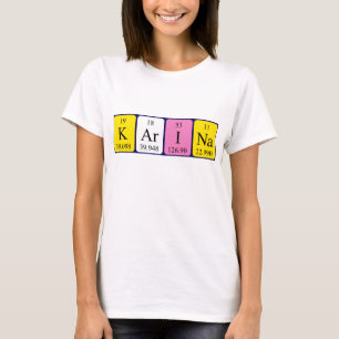 Karina periodic table name shirt