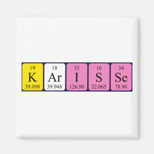 Karisse periodic table name magnet