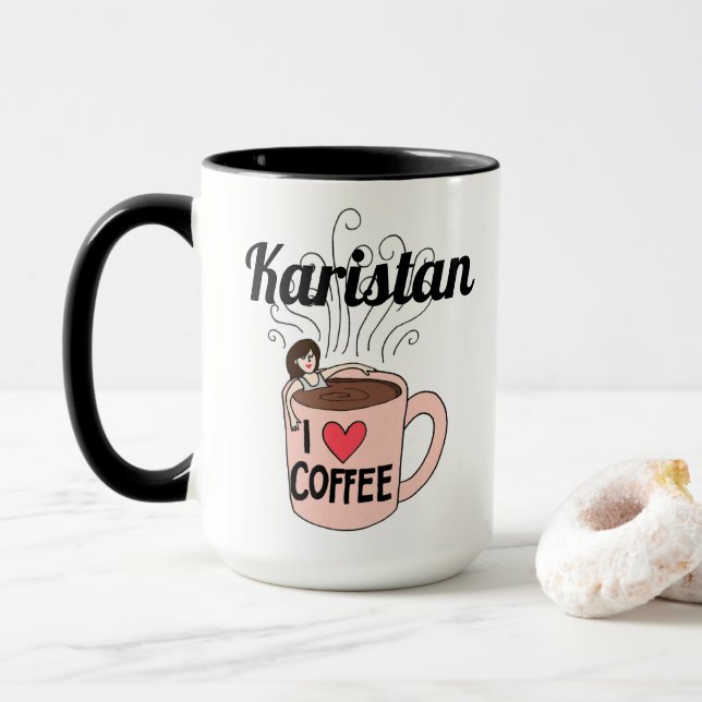 Karistan Loves Coffee Mug (With Donut)