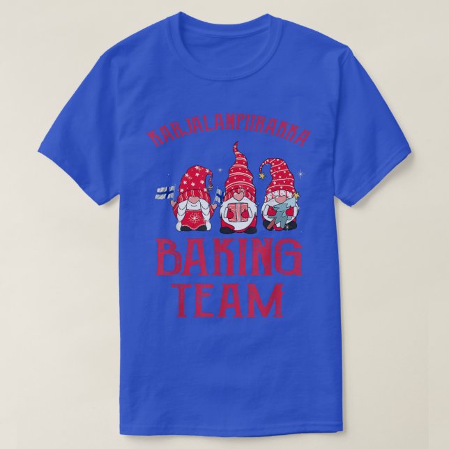 Karjalanpiirakka Baking Team With Gnome  T-Shirt (Design Front)