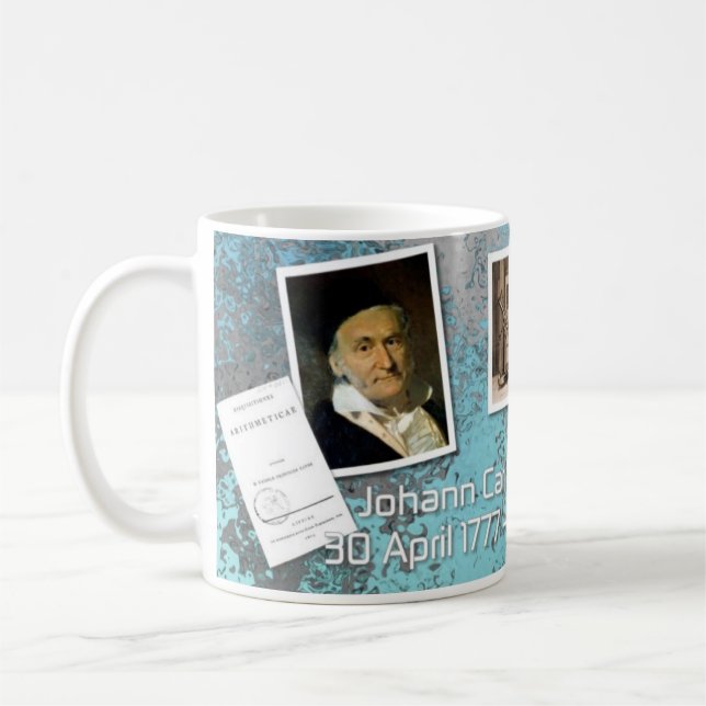 Karl F. Gauss Mug pour des amants de maths (Gauche)