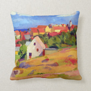 Karl Isakson View over Gudhjem Throw Pillow
