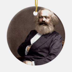 Karl Marx Ceramic Ornament