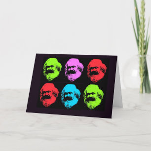 Karl Marx Collage Card