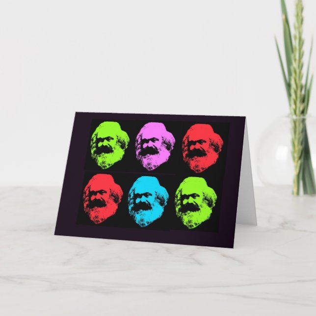 Karl Marx Collage Card (Front)