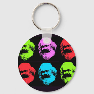 Karl Marx Collage Keychain