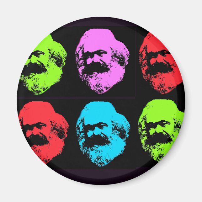 Karl Marx Collage Magnet (Front)