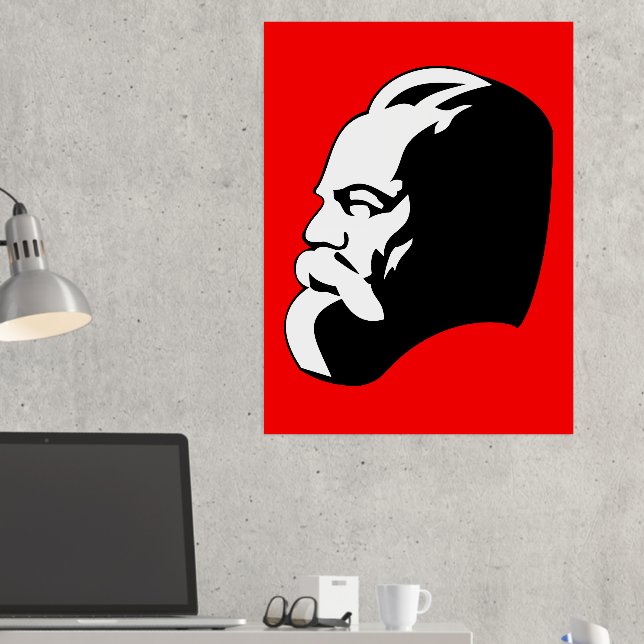 Karl Marx, Communism, Socialism, Soviet Union Foil Prints (In Situ (Desk 2))