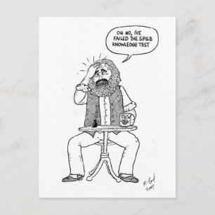 Karl Marx failing SPGB test Postcard