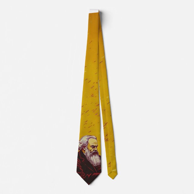 Karl Marx (Founder of Marxism) gift Tie (Front)