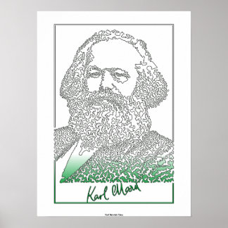 Karl Marx. German philosopher and economist [003] Poster
