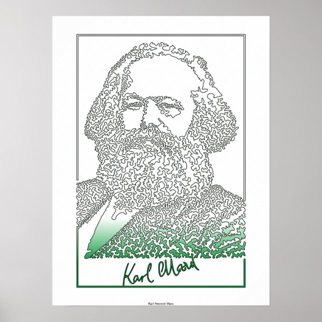 Karl Marx. German philosopher and economist [003] Poster (Front)