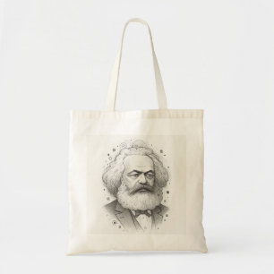 Karl Marx Portrait design Tote Bag