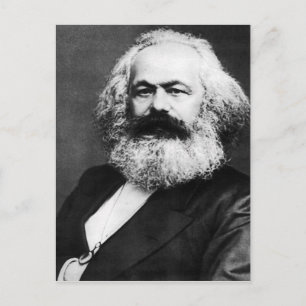 karl marx postcard
