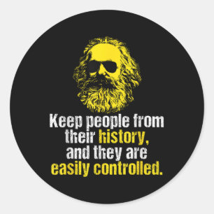 Karl Marx Quote Funny Socialist Party Dsa Classic Round Sticker