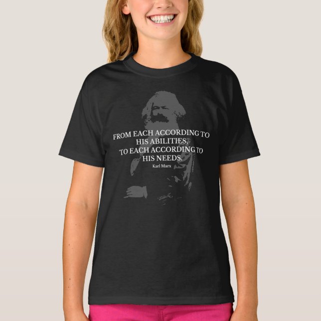 Karl Marx quote T-Shirt (Front)