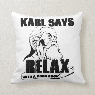 Karl Marx Throw Pillow
