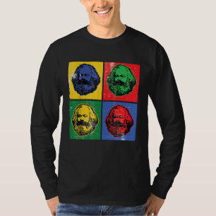 Karl Marx Vintage Retro Pop Art For Socialism Poli T-Shirt
