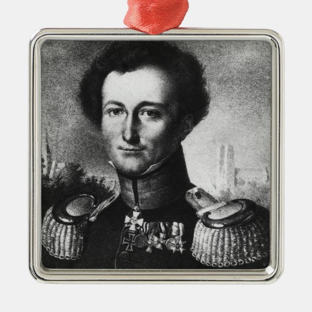 Karl von Clausewitz Metal Ornament (Front)