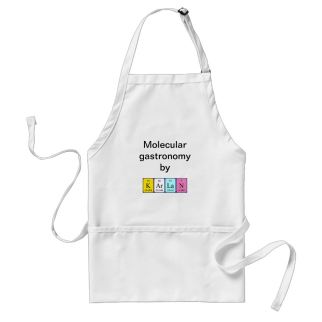 Karlan periodic table name apron (Front)