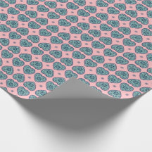 ‘Karlek’ heart pattern gift Wrapping Paper 