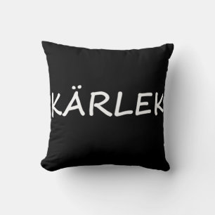 Kärlek, Swedish Love Throw Pillow