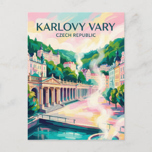 Karlovy Vary Czech Republic Postcard